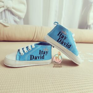 ✪ נעליים לתינוקות – בייבי סטאר – צבע תכלת